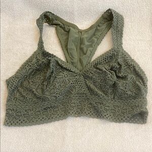Green Lace Bralette size XL AERIE​​​​